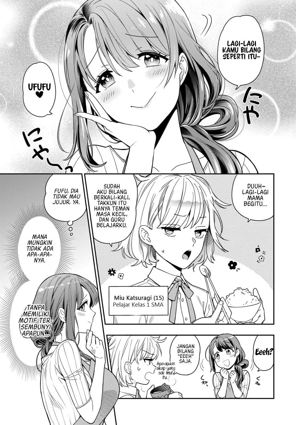 Musume Janakute Mama Ga Sukinano Musume Janakute, Watashi (Mama) ga Suki Nano!? Chapter 01.1 – KomikIndo