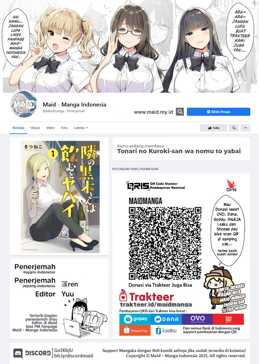Tonari No Kuroki san Wa Nomu To Yabai Komik Tonari no Kuroki-san wa Nomu to Yabai Chapter 15 | KomikIndo